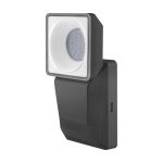 Ledvance LED Floodlight Endura Spot Black 8W 750lm 50D - 840 Cool White | IP55 - Motion and Light Sensor - Symmetrical