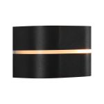 Nordlux Sibelis Wall Light Aluminium Black | IP44 - Suitable for E27