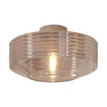 It's about RoMi Ceiling Light Verona Glass Brown | Suitable for 1x E27 