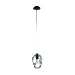 Eglo Pendant Newtown Steel Black | IP20 - Suitable for 1x E27 