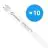 Multipack 10x Ledvance LED Tube T8 Superior (EM/Mains) High Output 11.4W 2000lm - 840 Cool White | 105cm - Replaces 38W