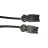 Noxion GST - Compatible Extension Cable Black - Male + Female - 2m - 3 pole 1,5mm2