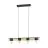 Eglo Pendant Bailrigg Steel Wood Black Brown | IP20 - Suitable for 4x E27 