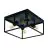 Eglo Ceiling Light Silentina Steel Black | IP20 - Suitable for 4x E27 