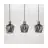 Eglo Pendant Empoli Steel Black | IP20 - Suitable for 3x E27 