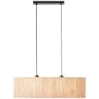 Brilliant Wimea Pendant Metal Black Beige | Suitable for 2x E27