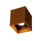 SLV Up/Down Wall Light Steel Rusty Square 14W 548lm - 830-840 CCT | Outdoor - IP65