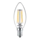 Philips Corepro LED Candle E14 Filament Clear 4.3W 470lm - 840 Cool White | Replaces 40W